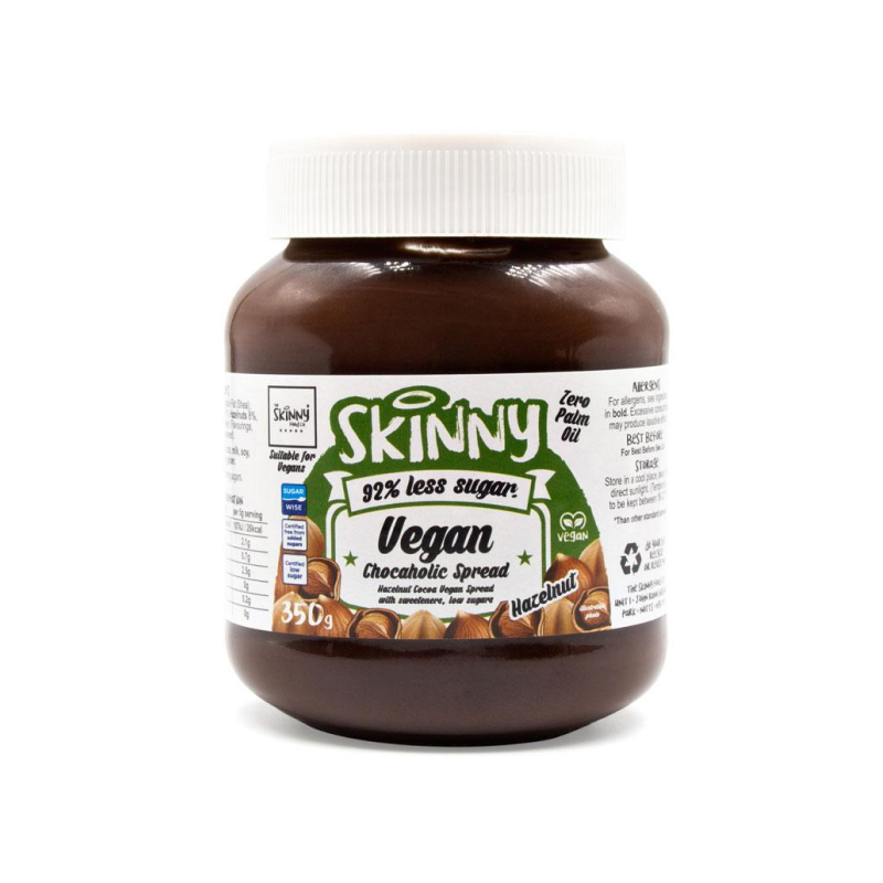 Vegan Chocolate Spread - Hazelnut Low Sugar Spread - 350g