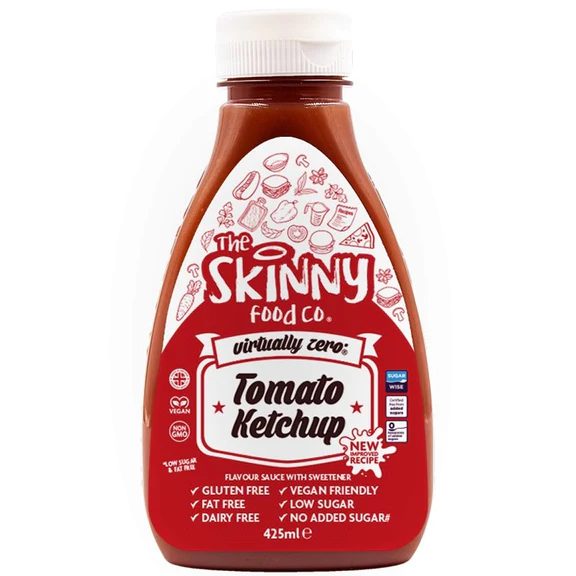 Tomato Ketchup Virtually Zero© Calorie Skinny Sauce - 425ml