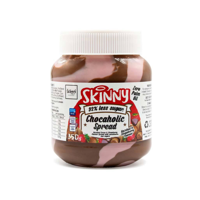 Strawberry & Chocolate Hazelnut Low Sugar DUO Skinny Spread - 350g