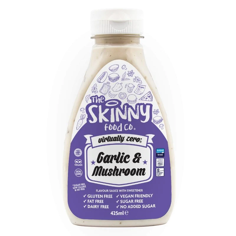 Garlic and Mushroom Flavour Virtually Zero© Sugar Free Skinny Sauce - 425ml