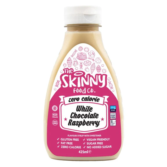 White Chocolate Raspberry Syrup - Sugar Free Skinny Syrup - 425ml